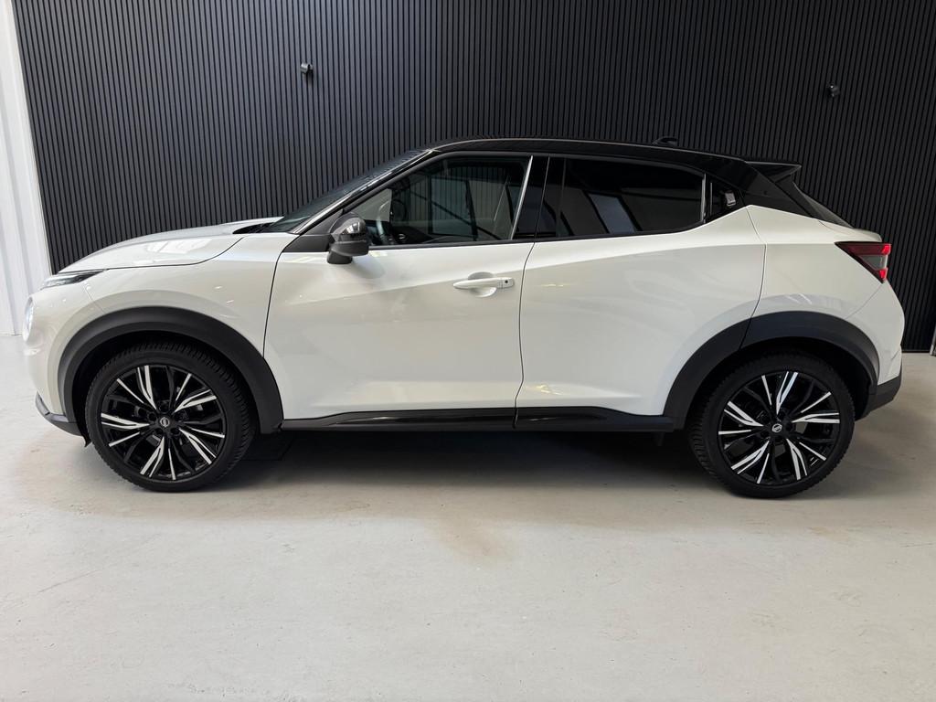 Nissan Juke 1.0 DIG-T N-Design Automaat, Stof, Zwart, Wit, Bedrijf