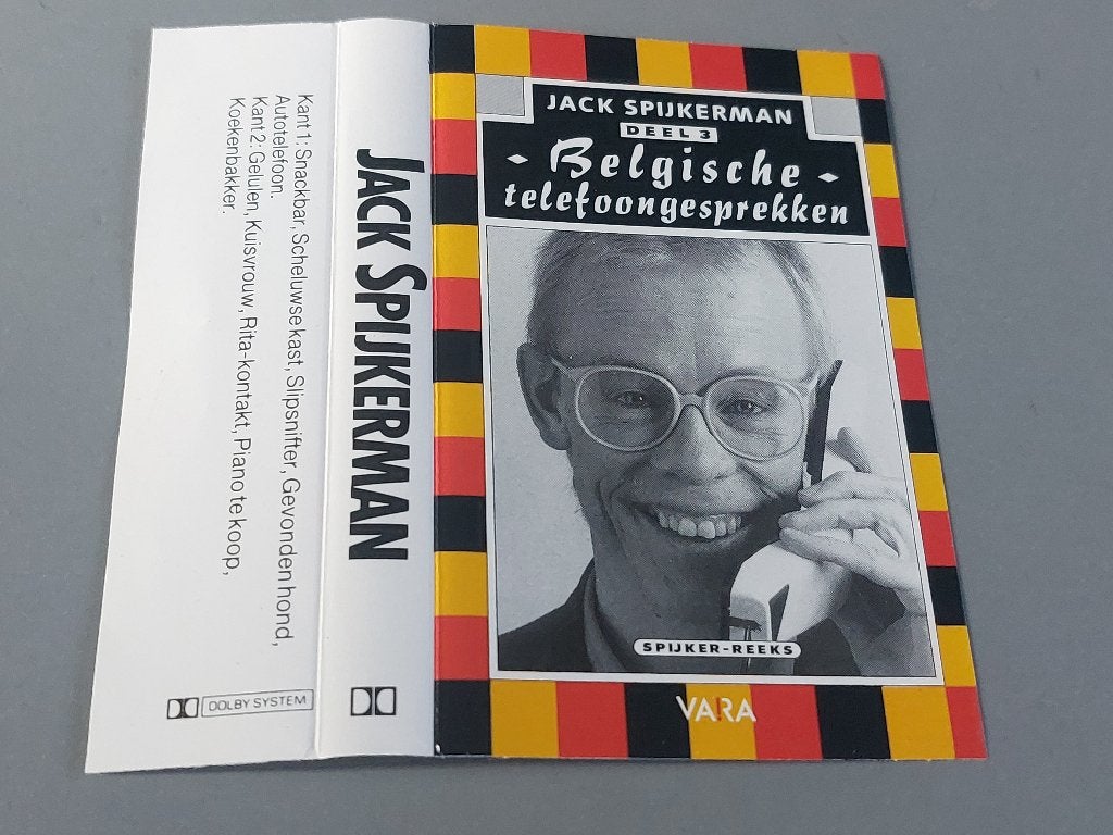 JACK SPIJKERMAN - BELGISCHE TELEFOONGESPREKKEN DEEL 3 (MC), 1 bandje, Ophalen of Verzenden, Zo goed als nieuw, Origineel
