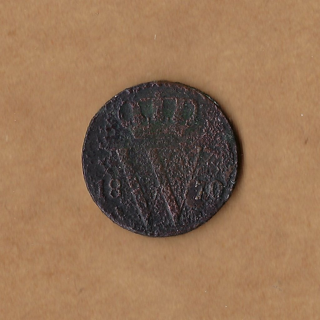 1/2 (halve) cent 1870 Willem III, Postzegels en Munten, Munten | Nederland, Ophalen of Verzenden, Koning Willem III, Overige waardes