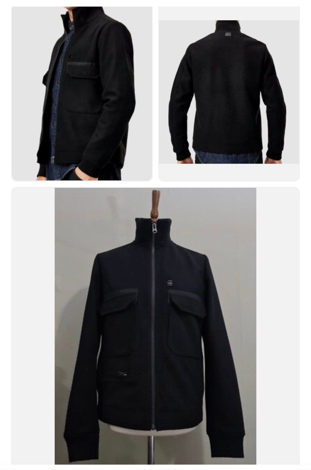 G-Star RAW XPO Wool Bomber Jacket Zwart L jack vest wol zgan, Maat 52/54 (L), P, Zwart, P