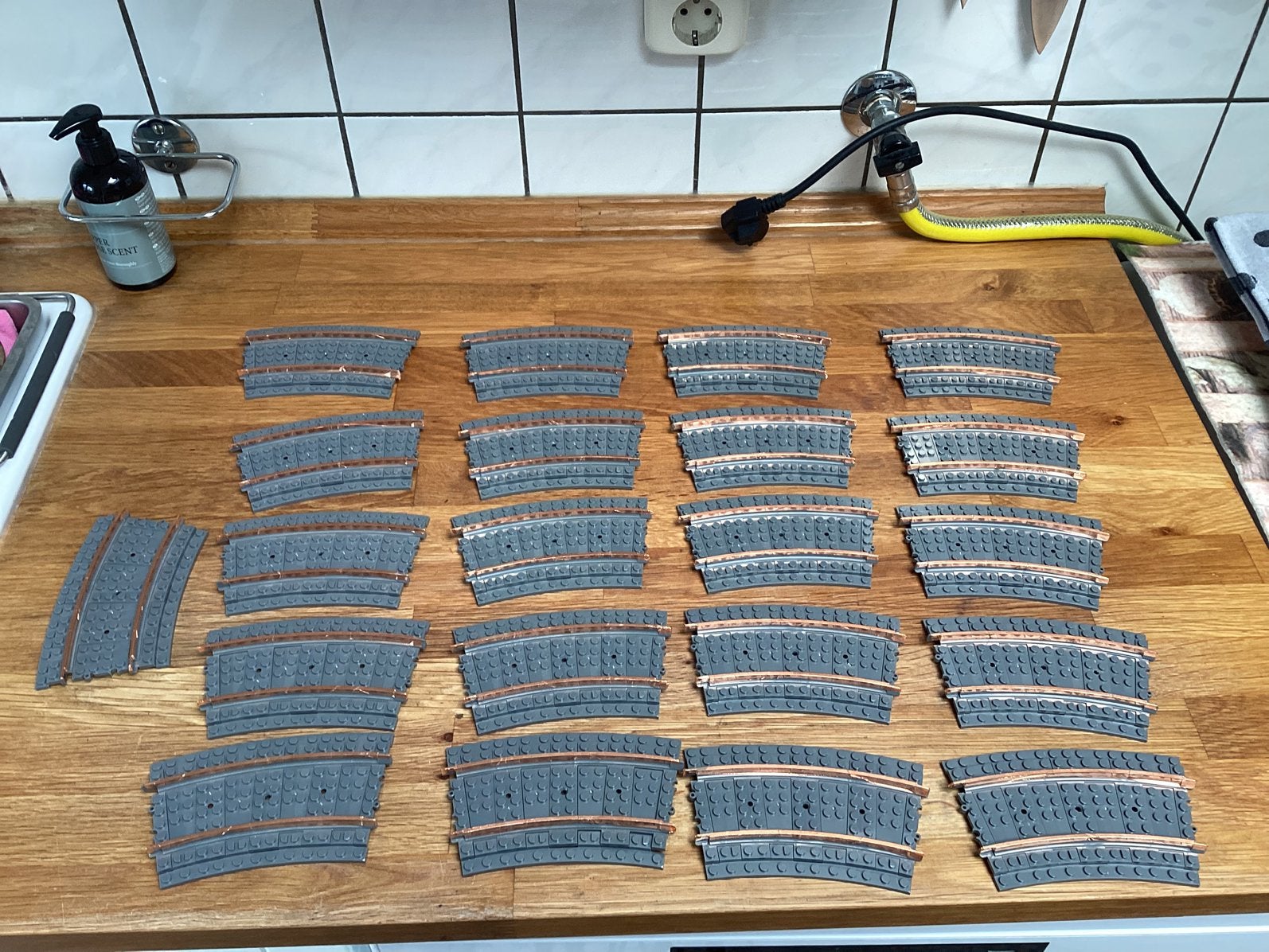 Ballasted rails te koop. 21 stuks., Verzenden, Zo goed als nieuw