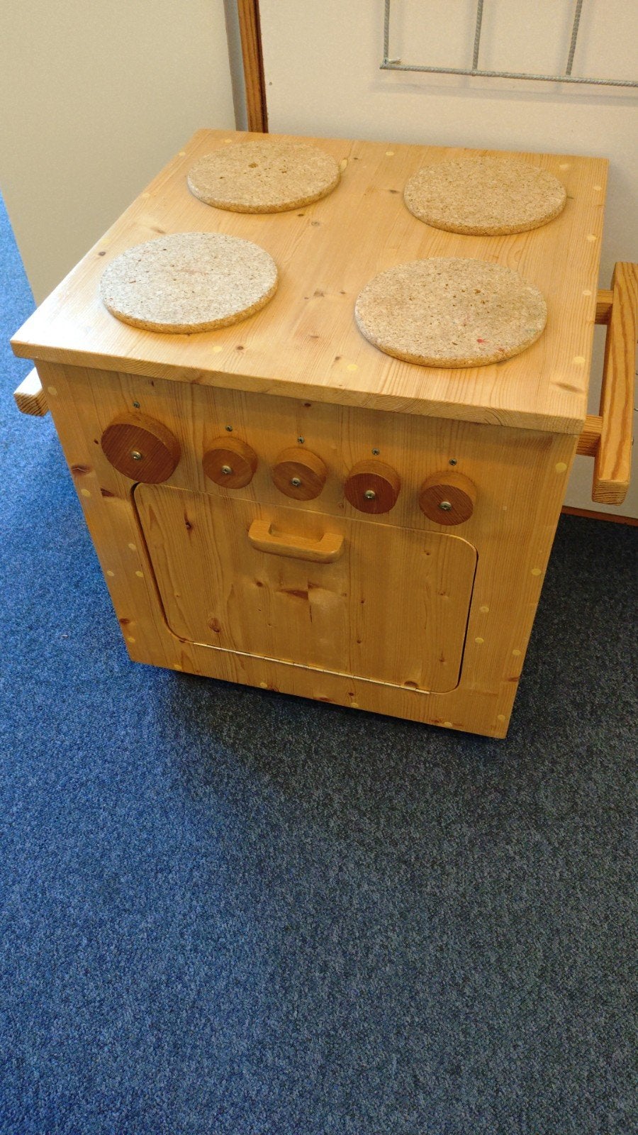 Houten speelkeuken met oven en kookplaten, Ophalen, Gebruikt, Niet van toepassing, Niet van toepassing