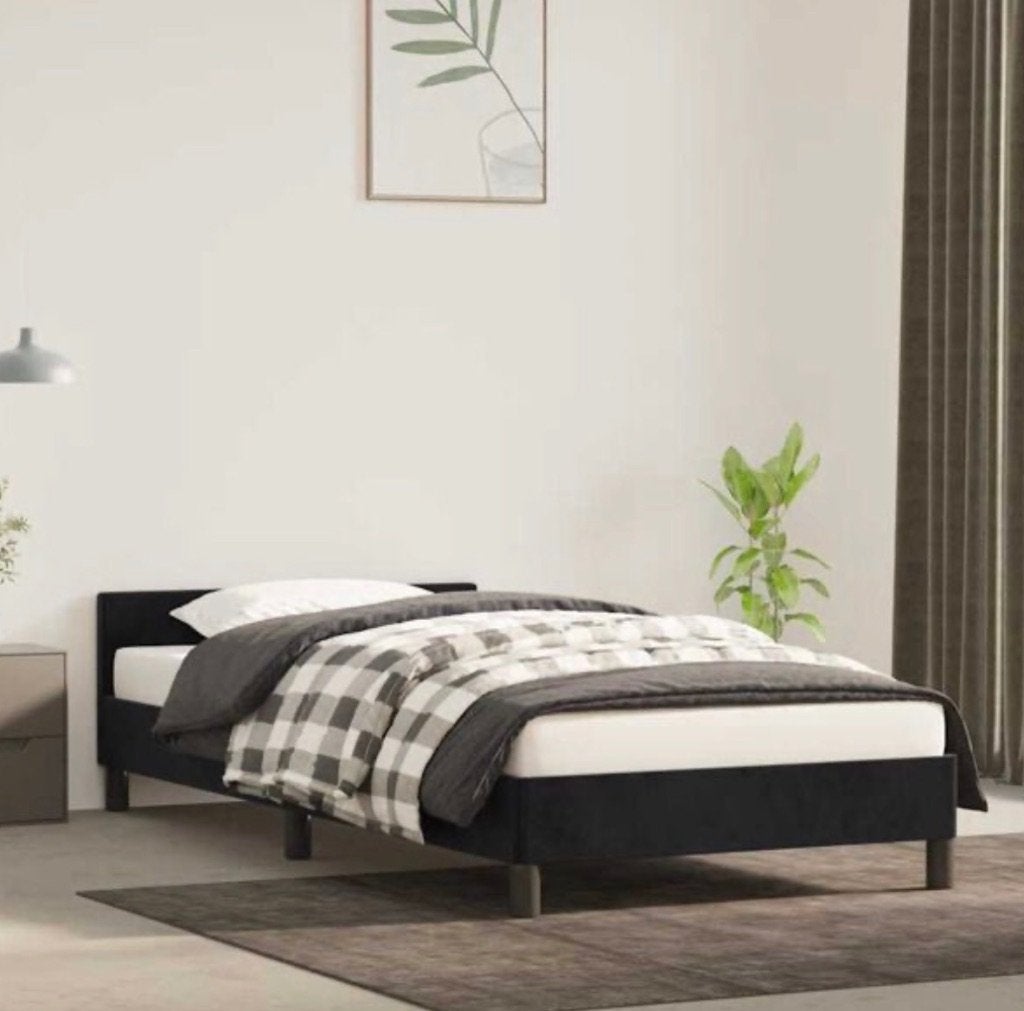Bedframe zwart, Huis en Inrichting, Ophalen, Eenpersoons, Zwart, Nieuw