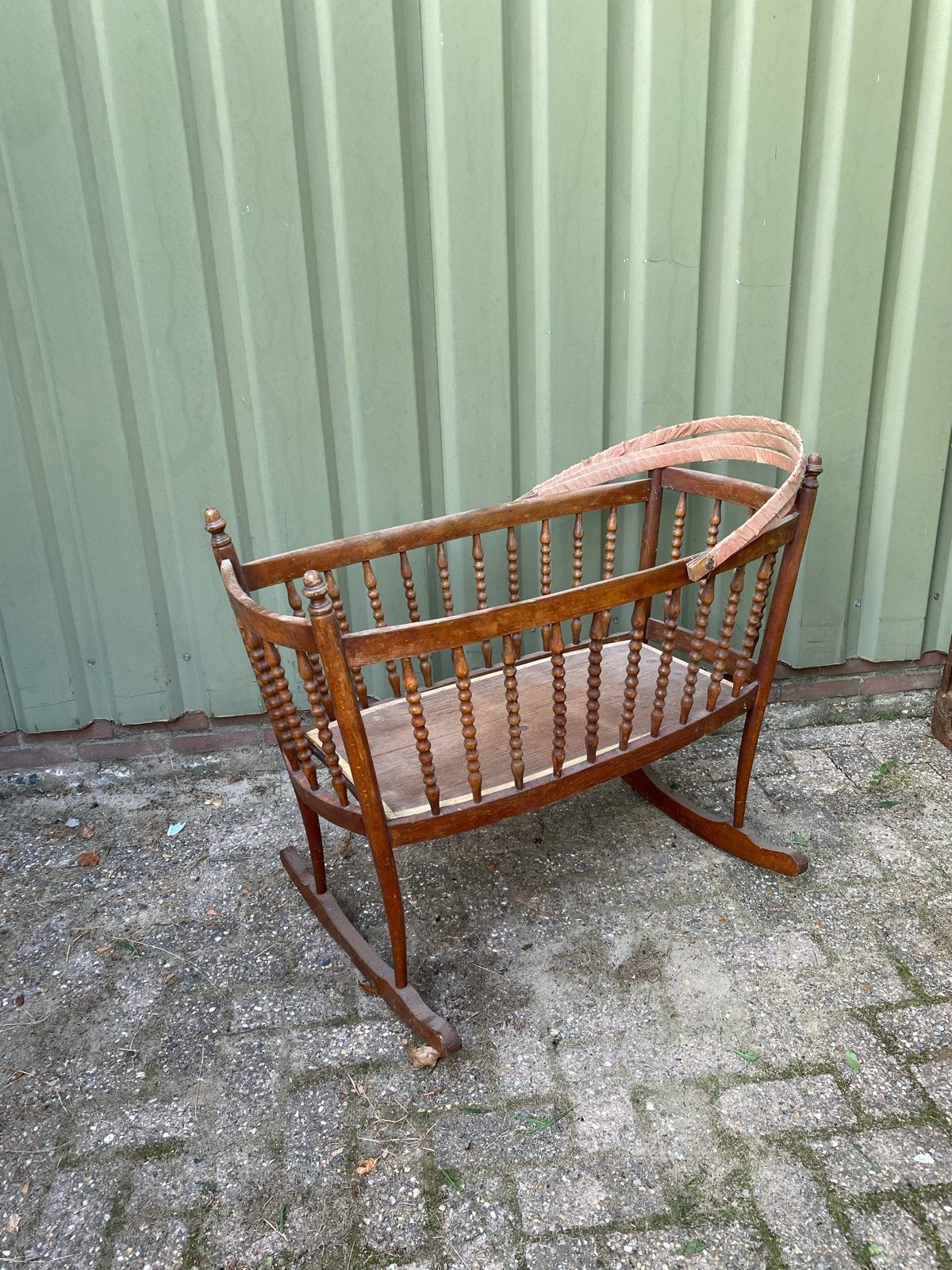 Antieke/Vintage Houten Schommelwieg, Ophalen of Verzenden