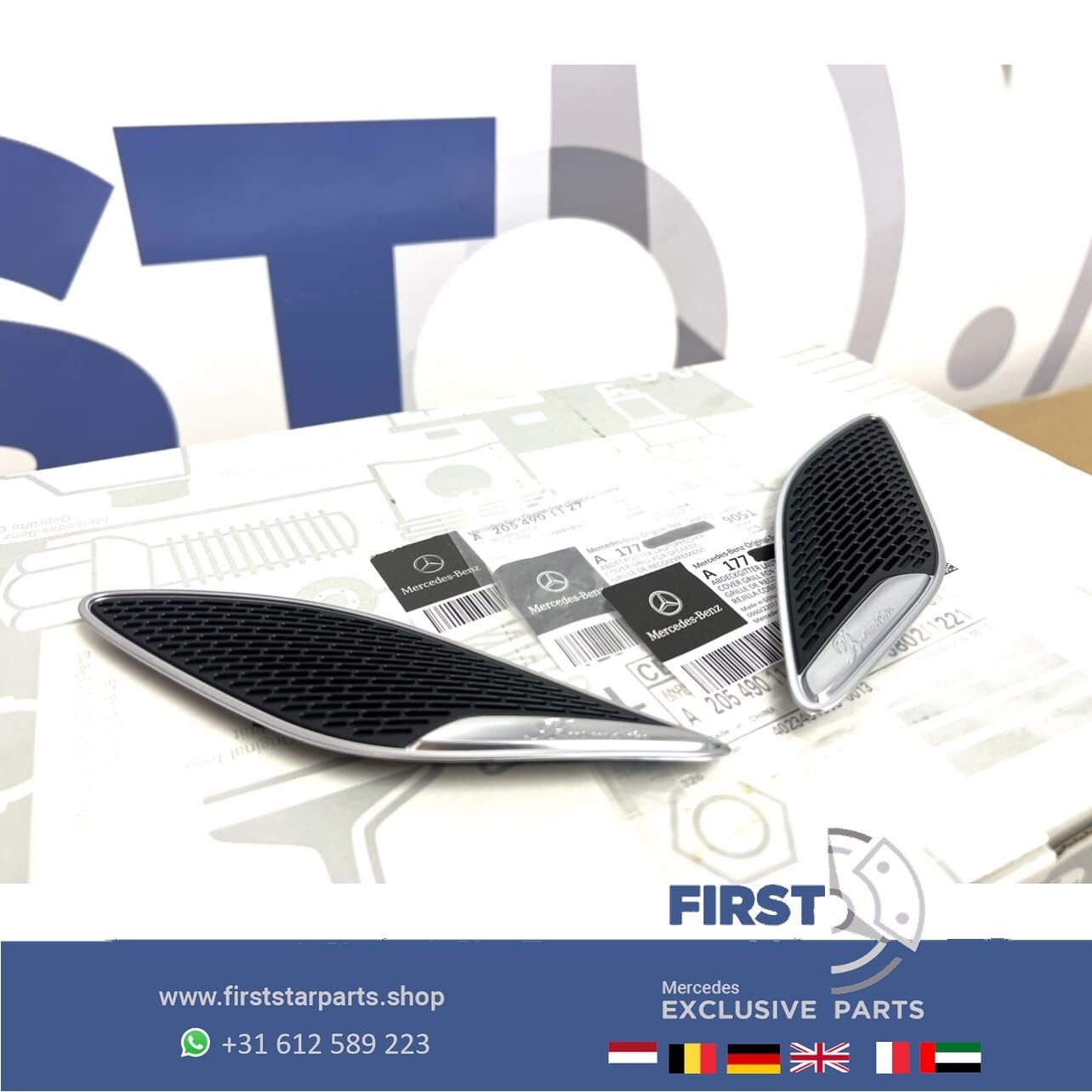 AMG BURMESTER SPEAKER COVERS Mercedes A CLA KLASSE W177 W118
