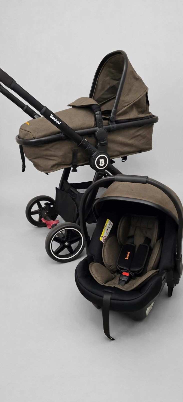 Baninni 3-in-1 Kinderwagen, Gebruikt, Met autostoeltje, Ophalen, Kinderwagen