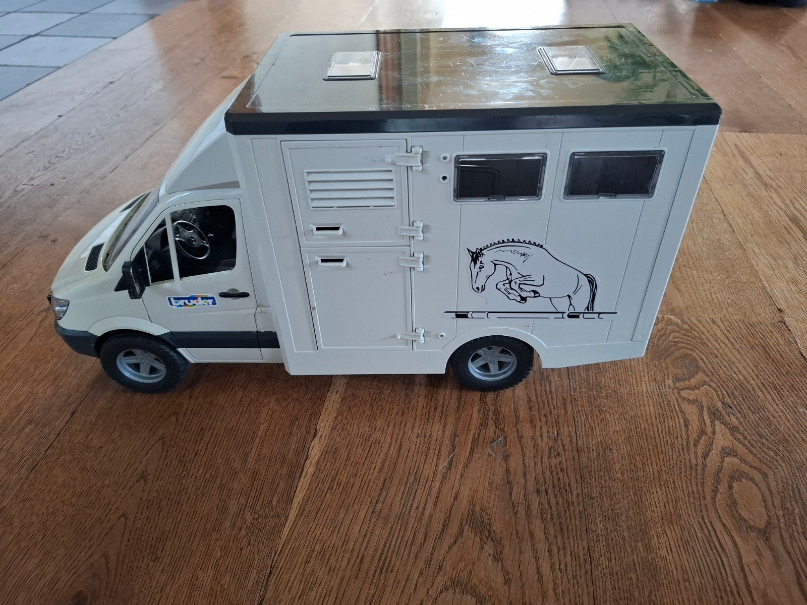 Bruder Mercedes Benz Sprinter Paardentransport met Paard, Ophalen, Gebruikt
