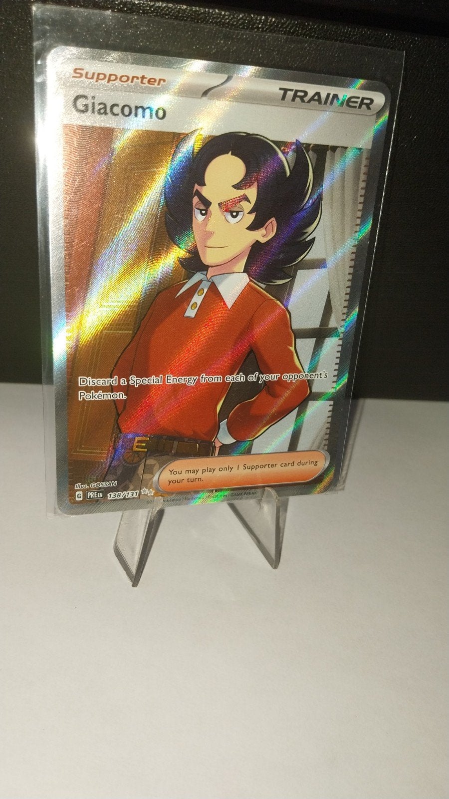 Giacomo (138/131) Trainer Supporter  - Prismatic Evolution, Verzamelen, 10000 NE 33rd Pl, Bellevue, WA 98004, USA, Ophalen of Verzenden