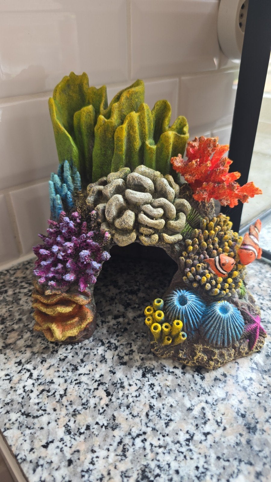 aquarium accessoires - nep koraal - grot, Dieren en Toebehoren, Vissen | Aquaria en Toebehoren, Ophalen of Verzenden, Zo goed als nieuw