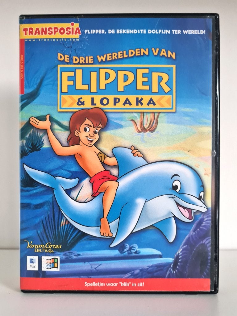 De drie werelden van Flipper & Lopaka - PC/Mac cd-rom, Puzzel en Educatief, 1 speler, Ophalen of Verzenden, Zo goed als nieuw