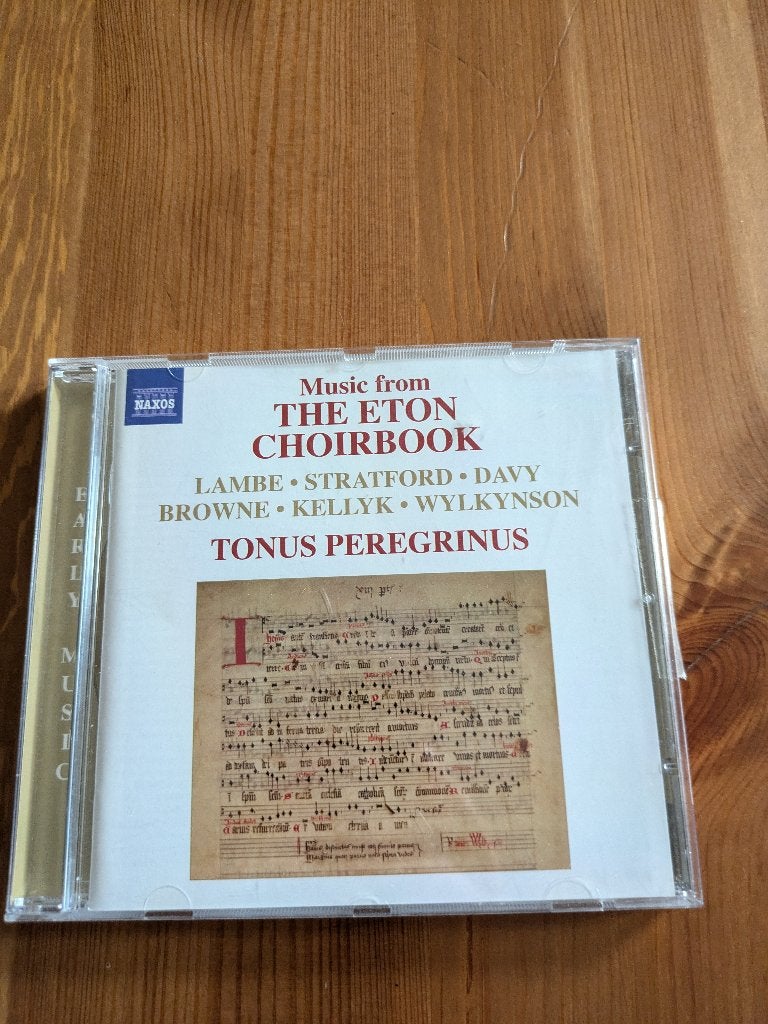 Music From Eton Choirbook - Tonus Peregrinus, Ophalen of Verzenden, Zo goed als nieuw, Vocaal