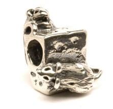 Trollbeads Muizen op kaas kraal TAGBE-40049, Sieraden, Tassen en Uiterlijk, Bedels, Gebruikt, Ophalen of Verzenden, Trollbeads