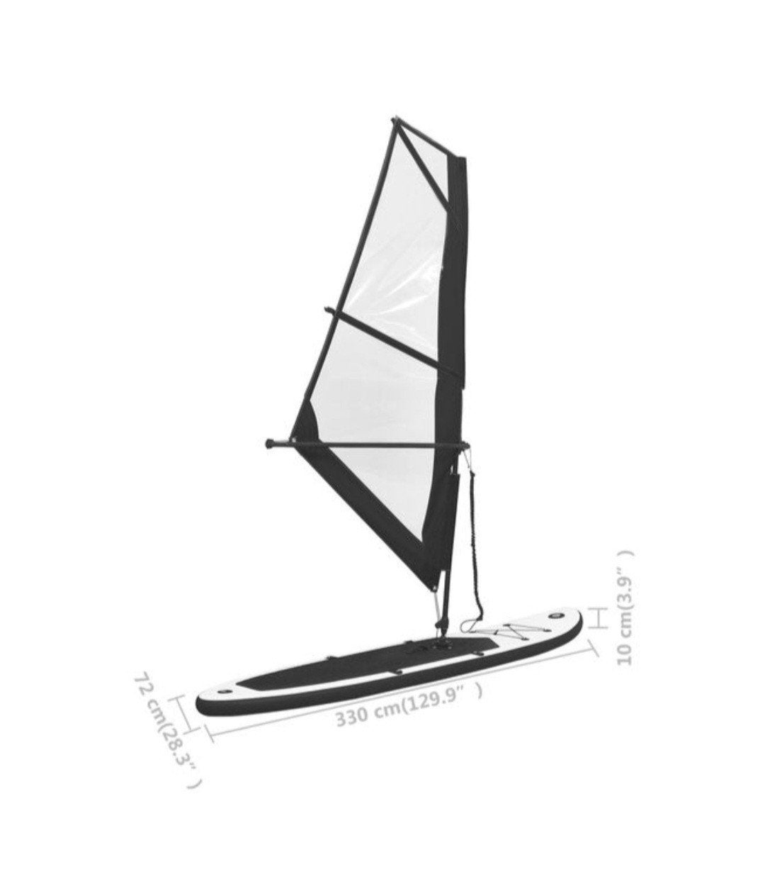 Windsurf Sup Board Met Zeil (2x gebruikt), Ophalen, Met draagtas, 300 cm of meer, Zo goed als nieuw