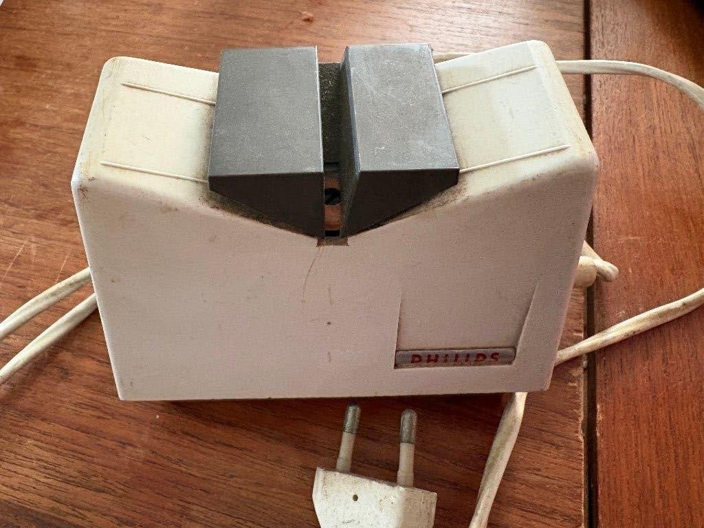 Vintage Messen Scharen slijper Philips, Ophalen of Verzenden, Gebruikt, Minder dan 700 watt, Overige typen