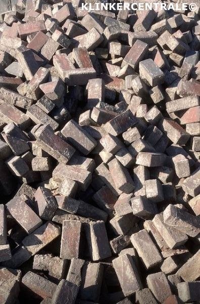 150m2 rood antraciet gemêleerd gebakken klinkers platkeiform, Bij dit gebruikte product niet meer te achterhalen., Gebruikt, Verzenden
