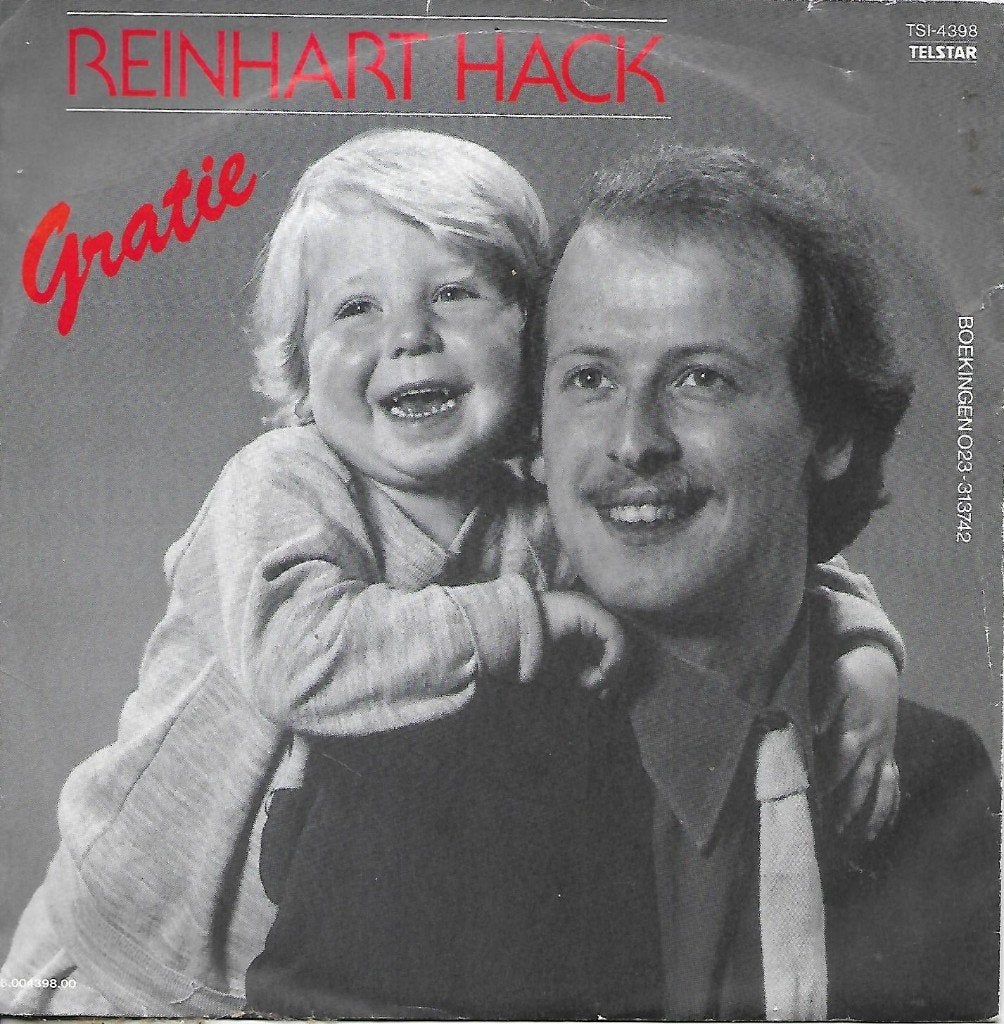 Reinhart Hack - Gratie (Telstar), Ophalen of Verzenden, Zo goed als nieuw, 7 inch, Nederlandstalig
