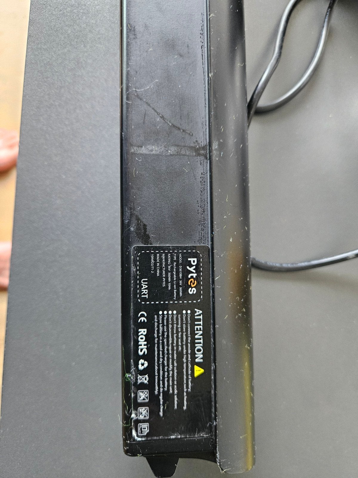 Tenways Frame accu met oplader, Ophalen of Verzenden, Zo goed als nieuw