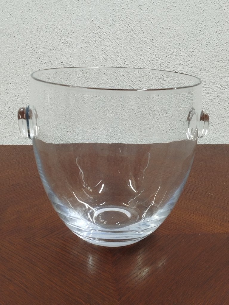 Grote glazen ijsemmer / champagnekoeler – Vintage look, Huis en Inrichting, Keuken | Keukenbenodigdheden, Flessenkoeler, Glas