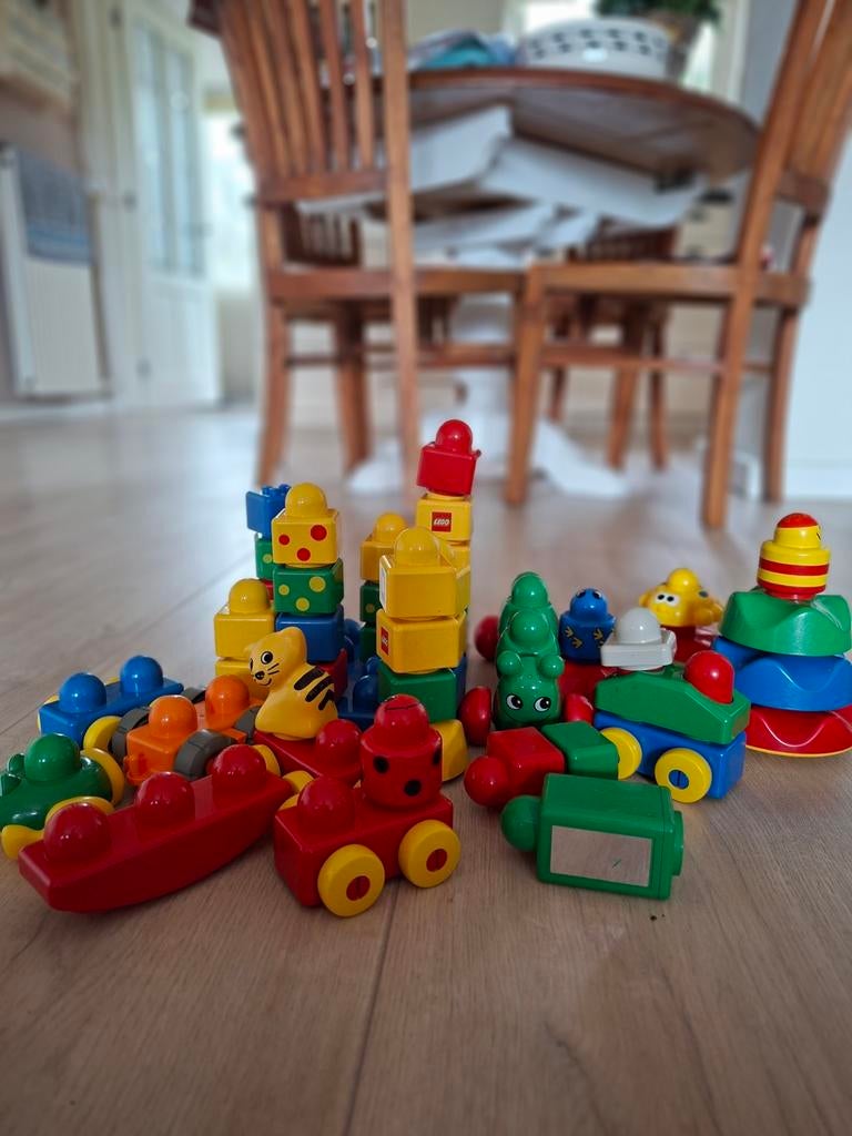 Baby's eerste lego! Leuke verzameling duplo., Kinderen en Baby's, Ophalen of Verzenden, Zo goed als nieuw, Speelset