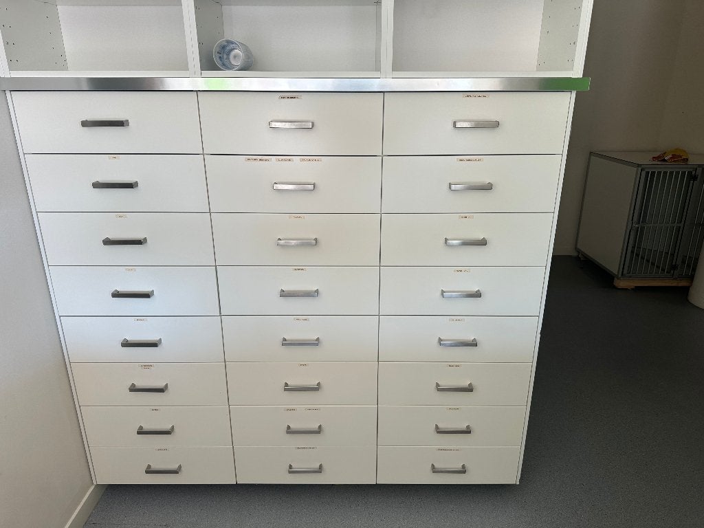 ladenkast,keukenblok,inbouw koelkast met kast, Gebruikt, 3 of 4 laden, Minder dan 100 cm, 25 tot 50 cm