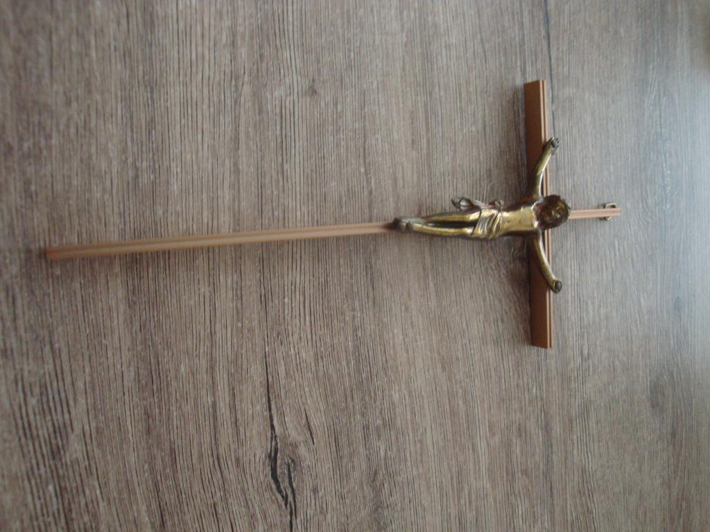 koperen kruis bewerkt, Ophalen of Verzenden