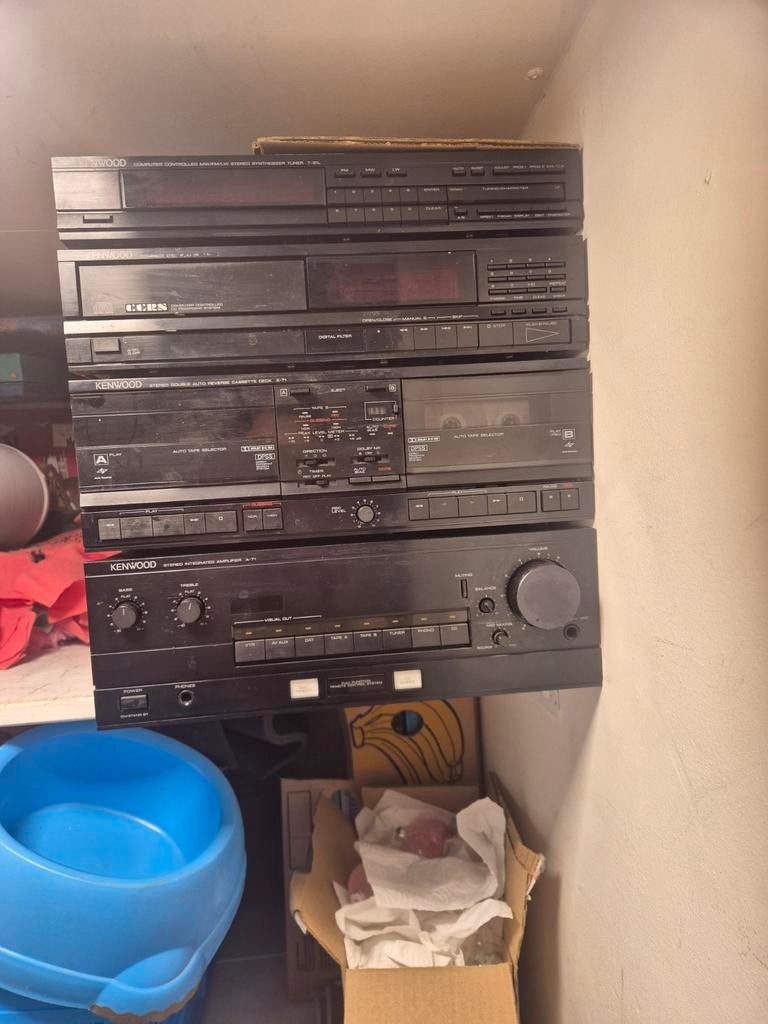 Kenwood Stereo Set - Versterker, Tuner, CD, Dubbel Casset, Overige merken, Gebruikt, Tuner of Radio, Losse componenten