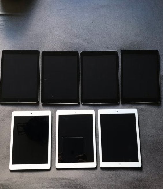6x iPad Air 32GB (3x zwart, 3x wit), Computers en Software, 10 inch, Gebruikt, 32 GB, Verzenden