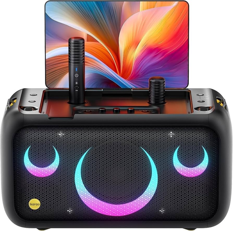 Te Huur: Ikarao X1 Karaoke Set met Scherm en 2 Microfoons, Ophalen, Zo goed als nieuw, Overige