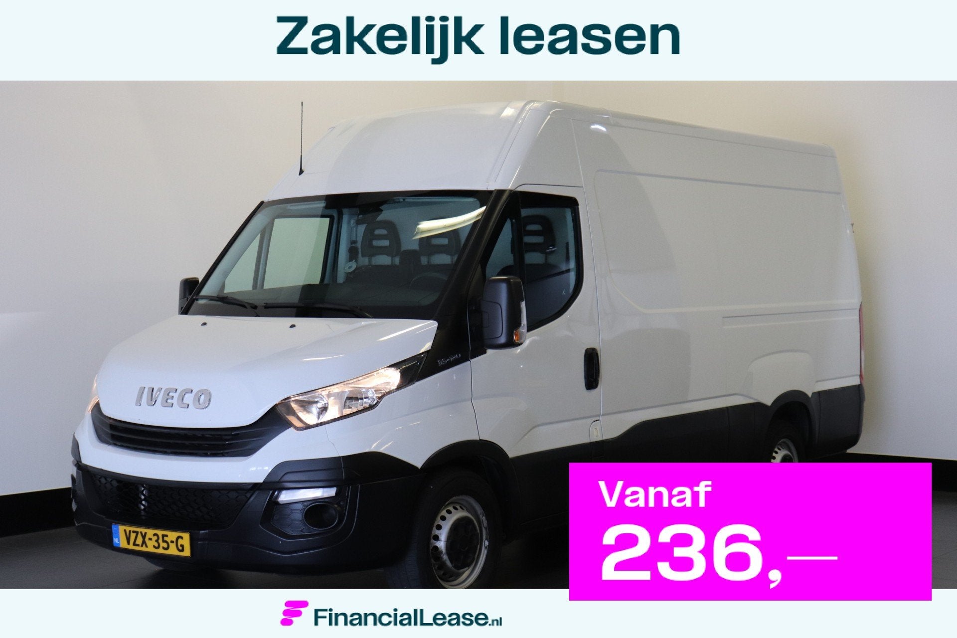 Iveco Daily 35S12V 2.3 L2H2 EURO 6 - Airco - Cruise - Camera, Iveco, 116 pk, Bedrijf, Geïmporteerd