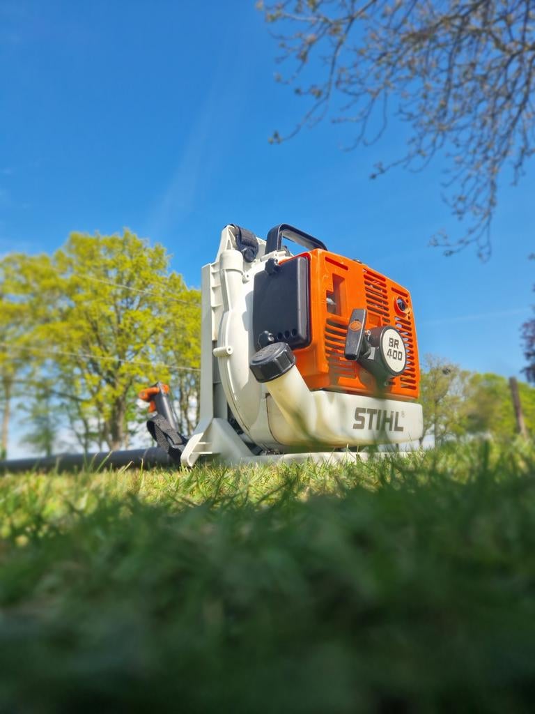 Stihl BR 400 bladblazer, Tuin en Terras, Bladblazers, Ophalen, Gebruikt, Ruggedragen, Stihl