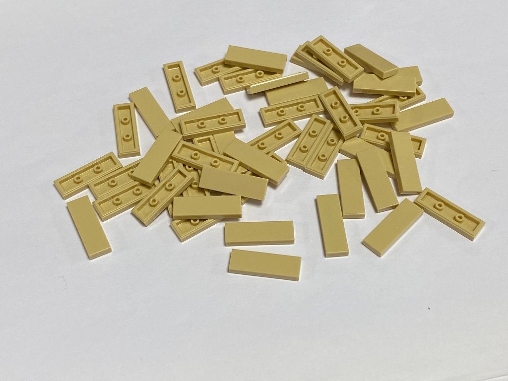 Partij nieuwe 50x 1x3 Lego tegels (diverse kleuren), Overige thema's, Lego, Nieuw, Ophalen of Verzenden