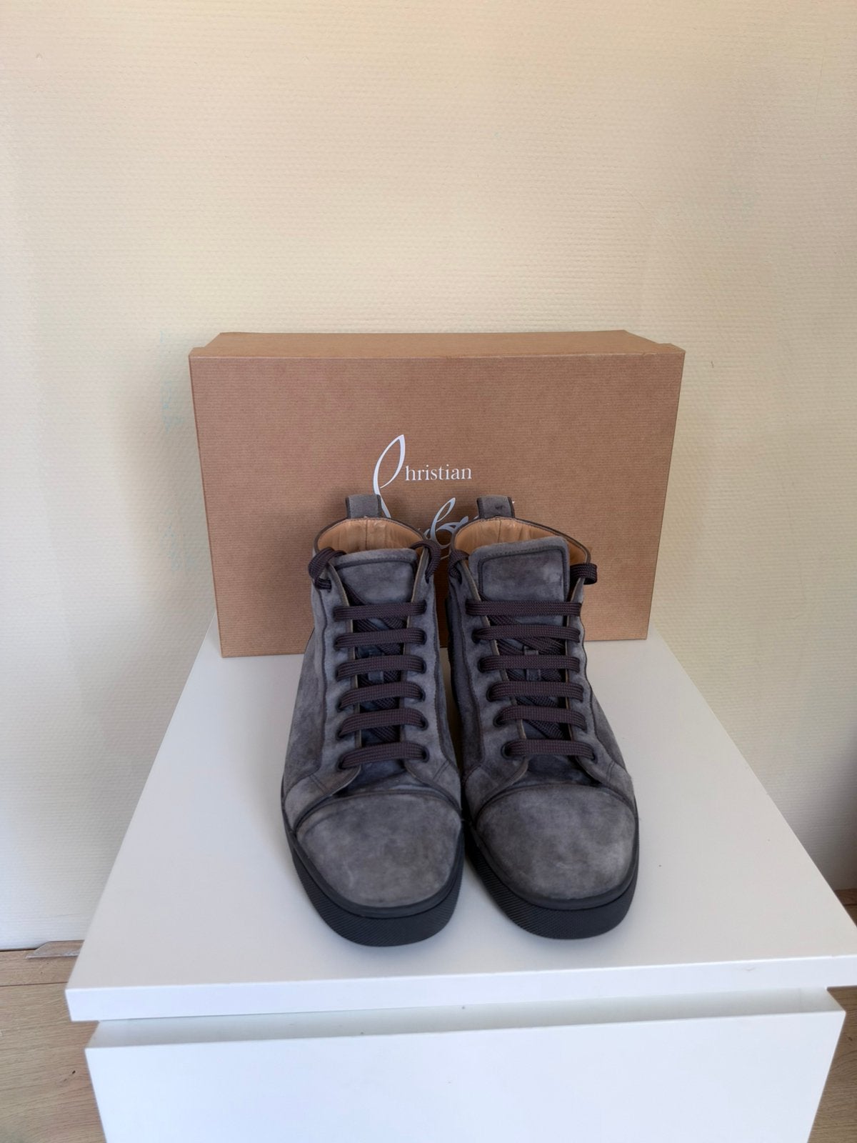 Christian Louboutin sneakers – maat 41,5, Zwart, Ophalen of Verzenden, Sneakers of Gympen, Zo goed als nieuw