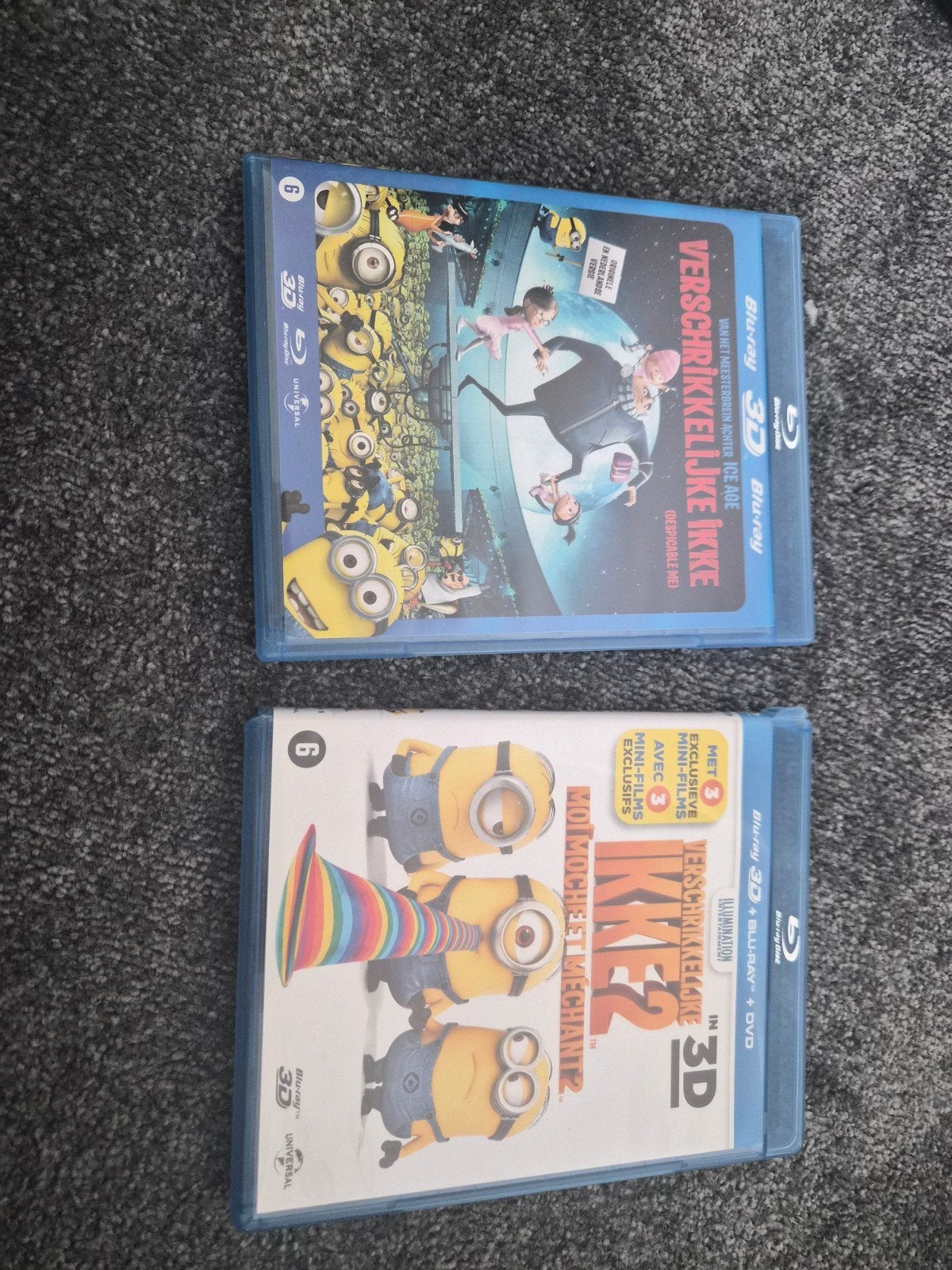 Verschrikkelijke Ikke 1 & 2 Blu-ray 3D + DVD, Ophalen, Animatie, Nederlands, Zo goed als nieuw