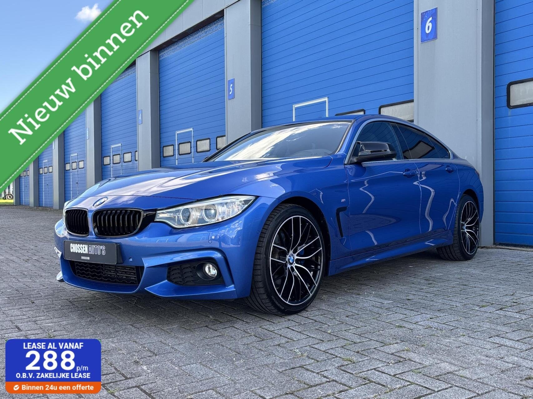 BMW 4-serie Gran Coupé 420i High Executive, M-pakket!, Achterwielaandrijving, Gebruikt, 4 cilinders, Blauw