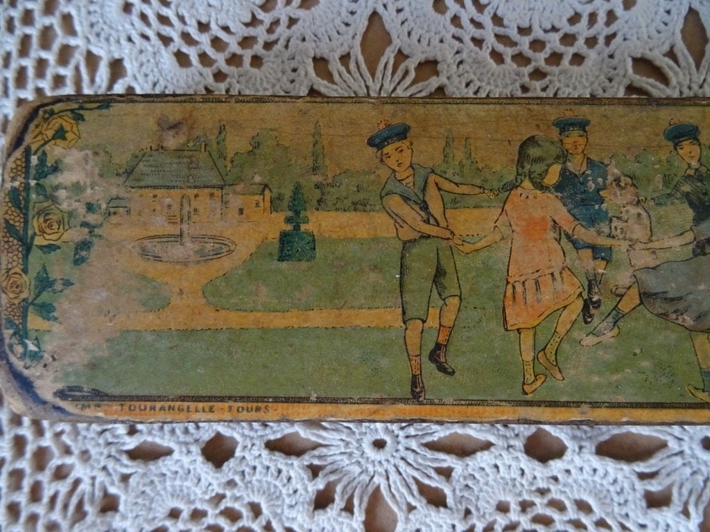 Curiosa antieke pennendoos antieke houten school pennendoos, Antiek en Kunst, Ophalen of Verzenden