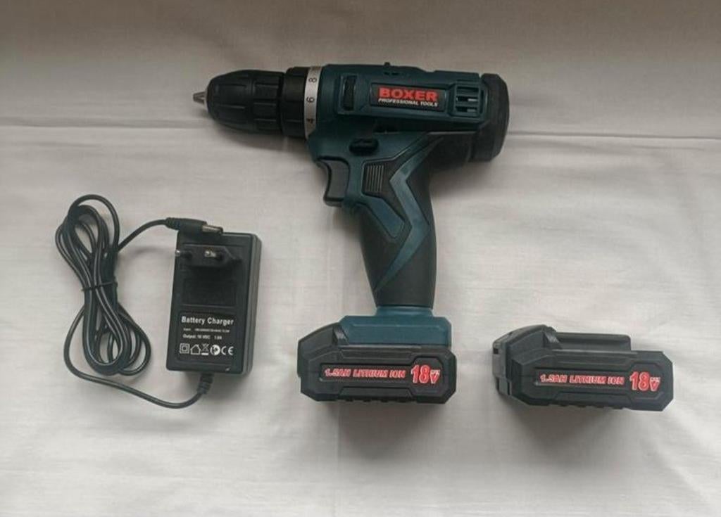Boxer BX 175 Accuboormachine, Doe-het-zelf en Verbouw, Gereedschap | Boormachines, Ophalen of Verzenden, Gebruikt, Boor- en Schroefmachine