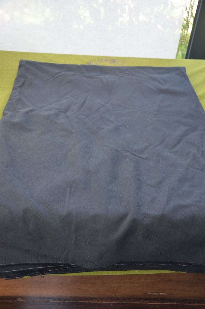 Grote lap zwarte stof 150 cm breed en 400 cm lang, Ophalen, 120 cm of meer, Zwart, Nieuw