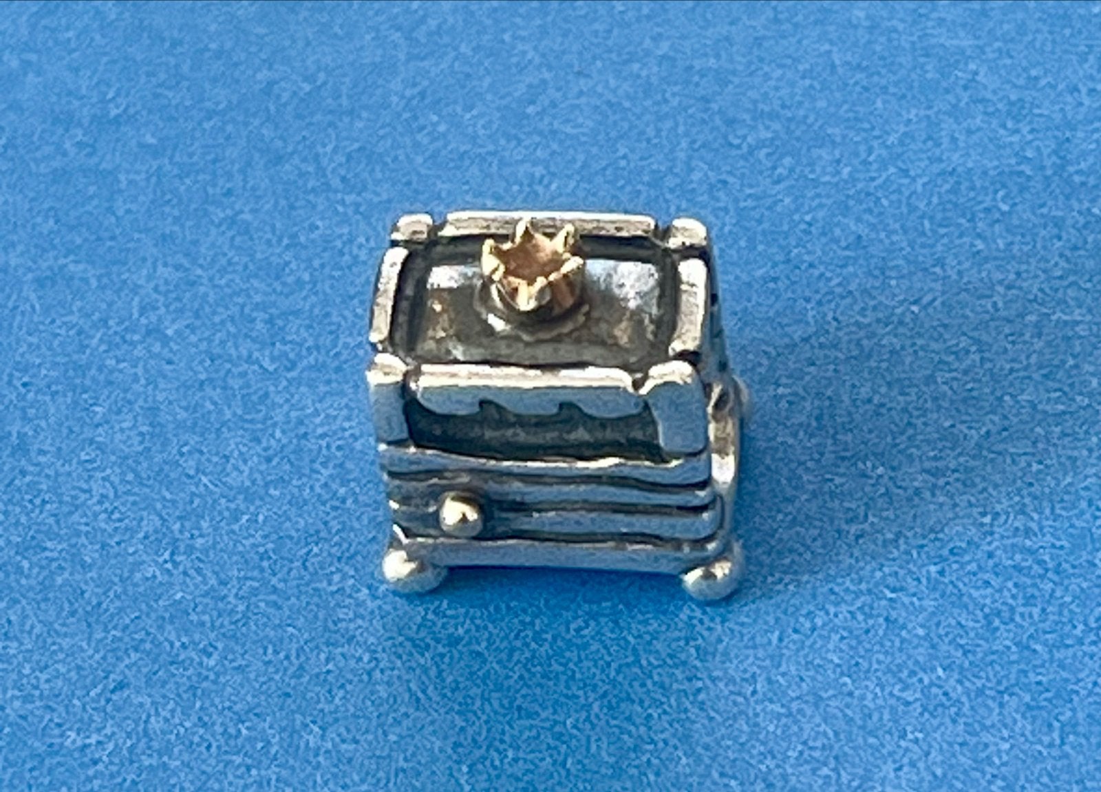 Pandora Princess and the Pea Bedel (790320) - Zeldzaam 14 k, Verzenden, Pandora, Zo goed als nieuw, 1 bedel