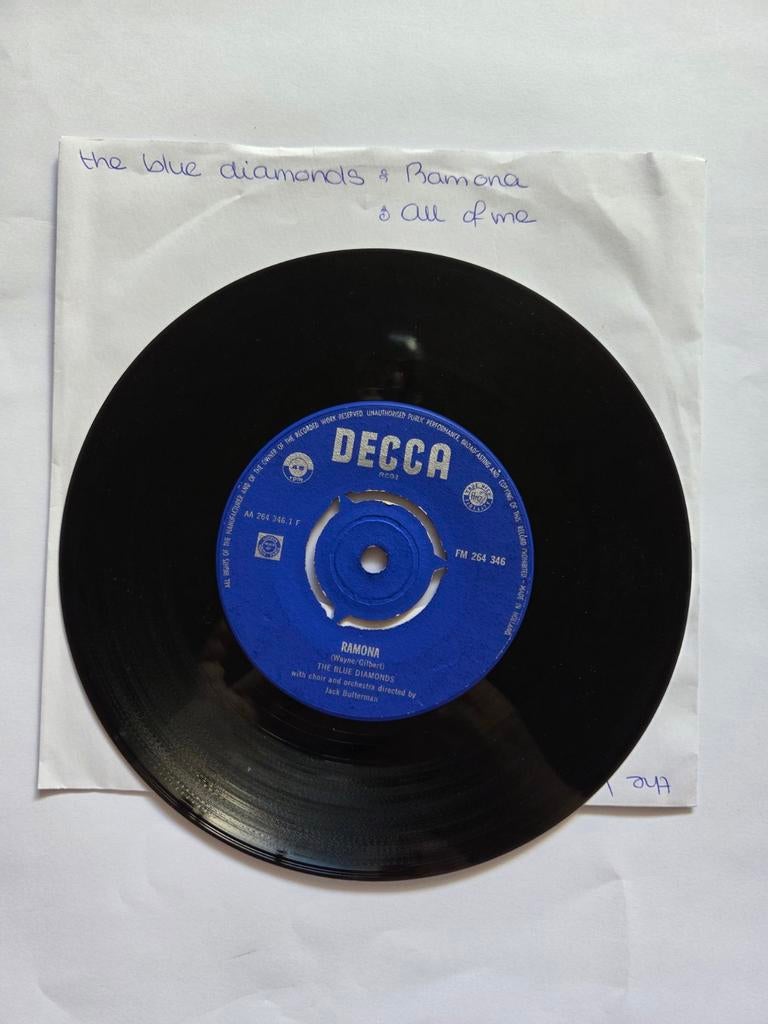 The Blue diamonds - Ramona, Gebruikt, 7 inch, Single, Ophalen of Verzenden