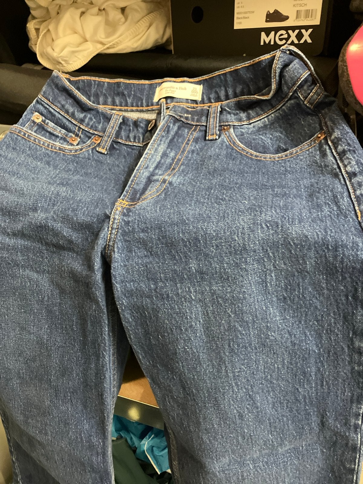 Abercrombie & Fitch The Baggy Low Rise Jeans W23, Kleding | Dames, Ophalen of Verzenden, Nieuw, Blauw, W27 (confectie 34) of kleiner