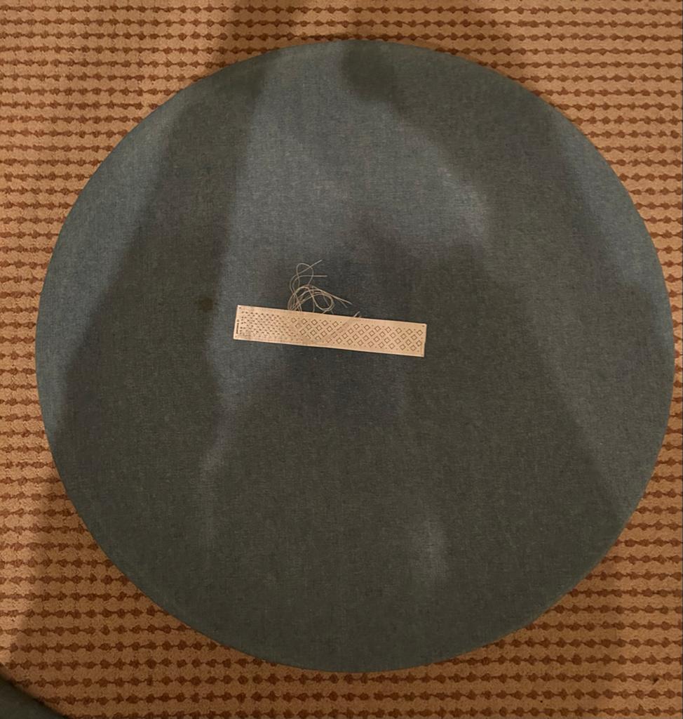 Kantkloskussen met beschermdoek en waterdichte tas, Ophalen of Verzenden, Gebruikt, Kussen
