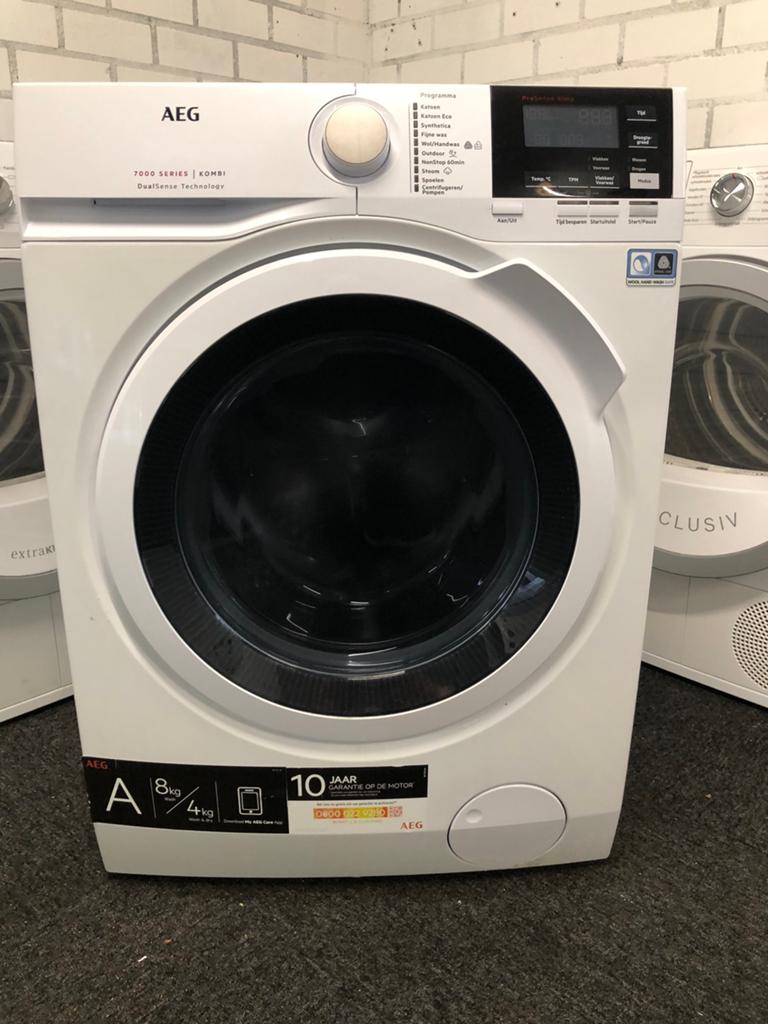 €279 A+++ Was / Droog combinatie AEG 7000 Series 2 in 1, Witgoed en Apparatuur, 8 tot 10 kg, Ophalen, Zo goed als nieuw, Minder dan 85 cm