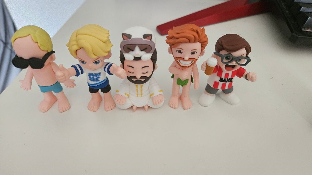 Bankzitters poppetjes complete set 5 stuks, Kinderen en Baby's, Ophalen of Verzenden, Zo goed als nieuw, Jongen of Meisje
