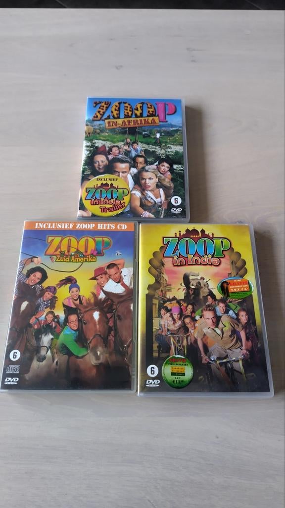 Zoop DVD Boxset: Afrika, Zuid-Amerika, India (3 films), Avontuur, Gebruikt, Boxset, Ophalen of Verzenden