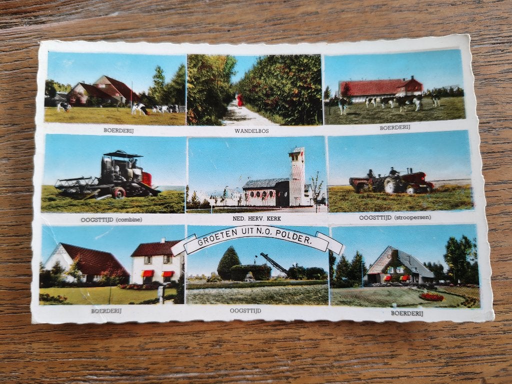Groeten uit noordoostpolder, Verzamelen, Ophalen of Verzenden, Noord-Brabant
