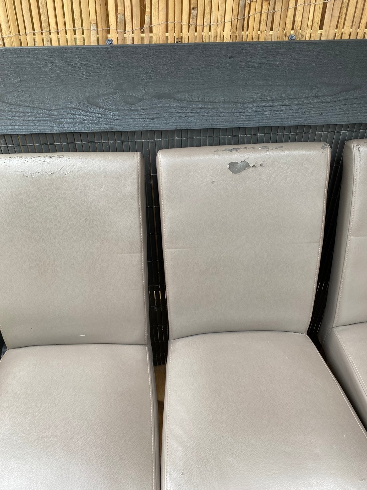 Gratis 4 x eetkamerstoelen, Ophalen, Overige materialen, Gebruikt, Vier