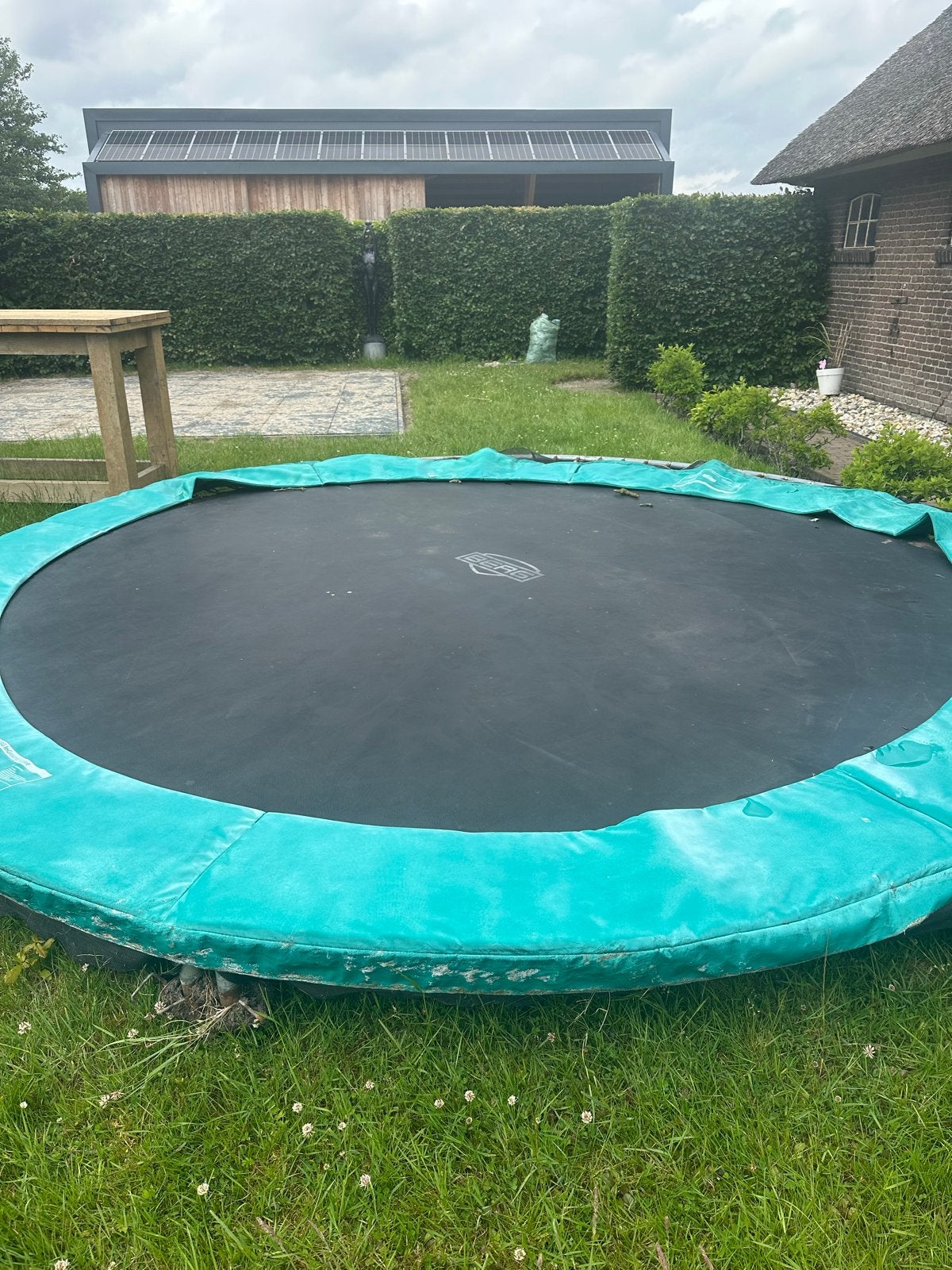BERG InGround Trampoline - 420 cm - Gebruikt, Ophalen, Gebruikt