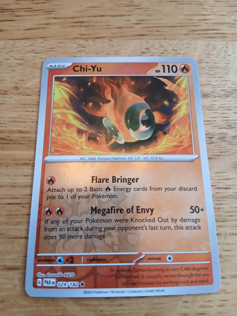Pokémon Kaart Chi-Yu 029/182 - Basic HP 110, Ophalen of Verzenden, Zo goed als nieuw, Losse kaart