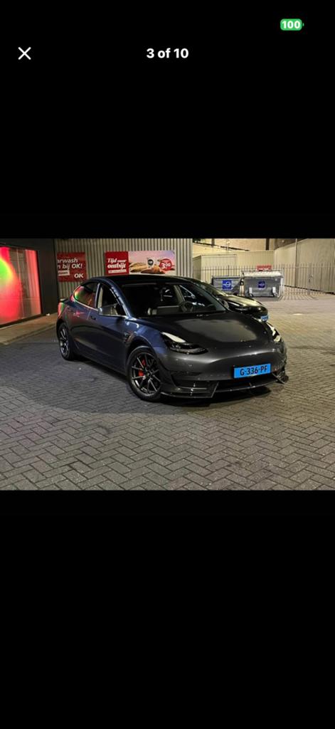 Tesla model 3 Longe rang Taxi klaar met BCT., 33 - 40 uur