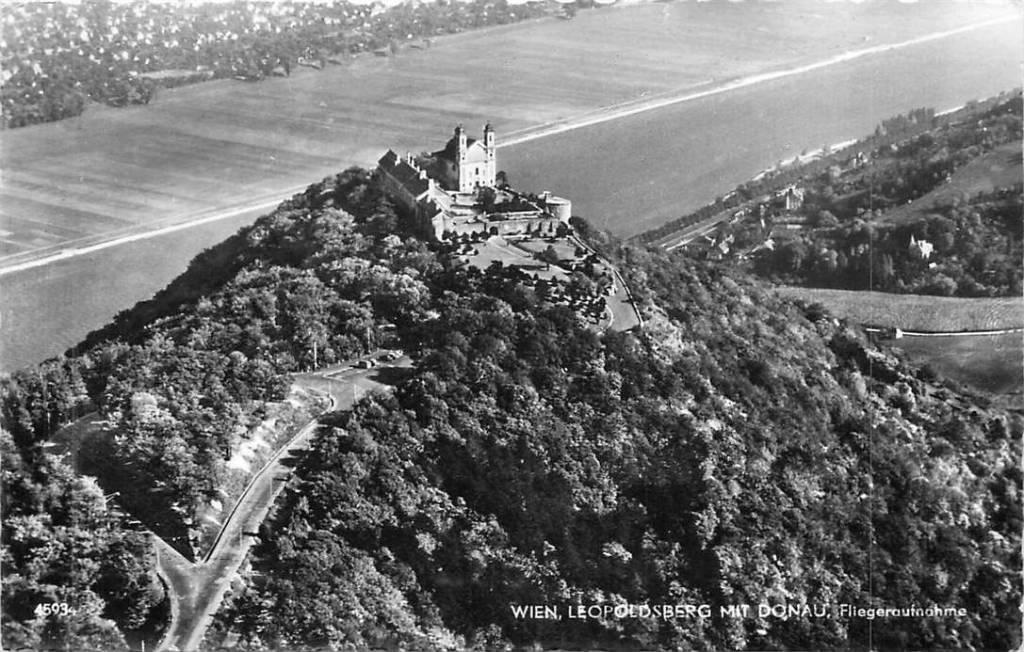 381-432-027 Wien Leopaldsberg mit Donau, Verzenden, Voor 1920, Oostenrijk